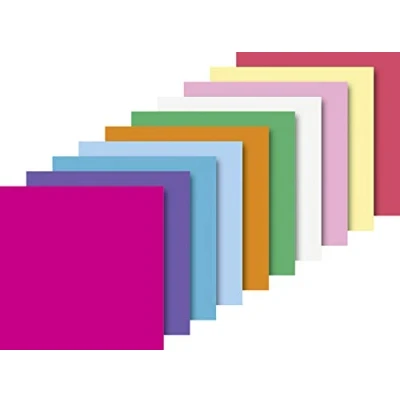 Image de Heyda 204875520 pack de 100 feuilles pliage pour origami 20 x cm 60 g m² (10 coloris)