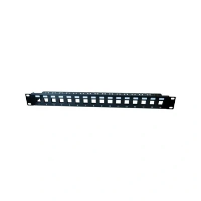 Image de DEXLAN Panneau 1U 16 ports STP keystone avec support cables