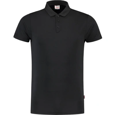 Afbeelding van Tricorp Poloshirt Casual 201001 180gr Slim Fit Cooldry Zwart Maat 3XL