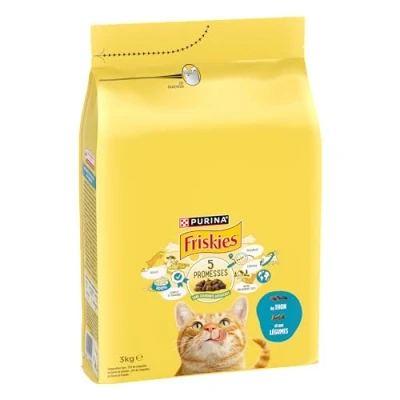 Afbeelding van 3x 3kg PURINA Friskies Adult Kat met tonijn en groenten droogvoer voor katten