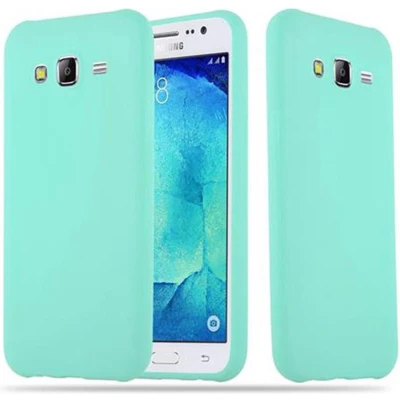 Afbeelding van Cadorabo Hoesje geschikt voor Samsung Galaxy J5 2015 in CANDY BLAUW Beschermhoes gemaakt van flexibel TPU silicone Case Cover