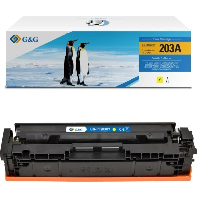Afbeelding van G&amp;G Huismerk Tonercartridge Alternatief voor HP 203A CF542A geel