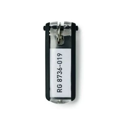 Afbeelding van Durable Sleutelhanger Key Clip, Zwart, Pak Van 6 Stuks