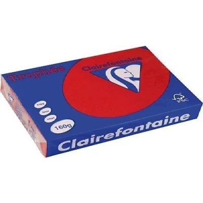 Image de Ramette Papier Clairefontaine A4 160G Groseille