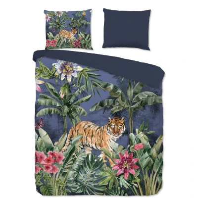 Afbeelding van Pure Dekbedovertrek &quot;tijger in de jungle&quot; Multi (240x200/220 cm) Microfiber