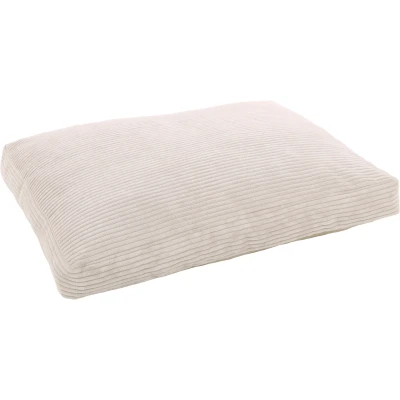 Afbeelding van Flamingo Velluto Hondenkussen Beige Rechthoekig 80x60x10CM Afneembare Hoes En Antislip Bodem