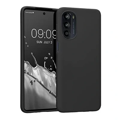 Afbeelding van kwmobile telefoonhoesje geschikt voor Motorola Moto G52 / G82 5G Hoesje smartphone Back cover in mat zwart