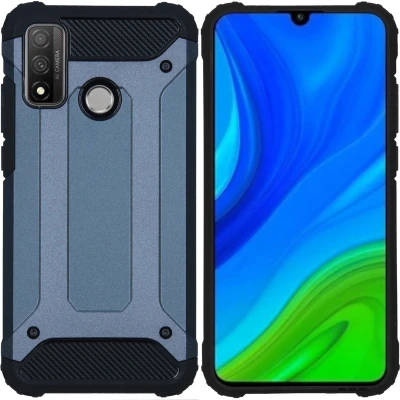 Afbeelding van iMoshion Hoesje Geschikt voor Huawei P Smart (2020) Rugged Xtreme Backcover Donkerblauw