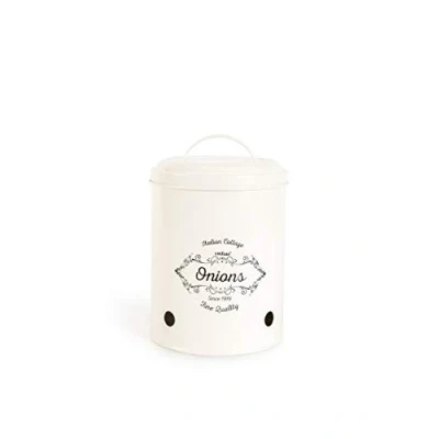 Afbeelding van Excelsa Fin Quality Pot voor uien, metaal, crème, diameter 13,5 cm