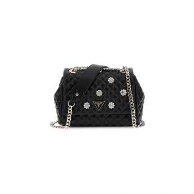 Afbeelding van GUESS Schoudertas Everlee Convertible Xbody Flap Bag Black Zwart