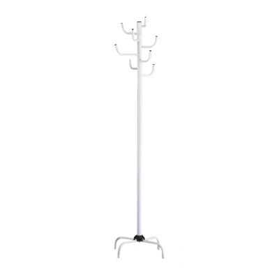 Afbeelding van HAKU Möbel kapstok wit, metaal Afmetingen: H 180 cm x Ø 37 cm, stijl: modern