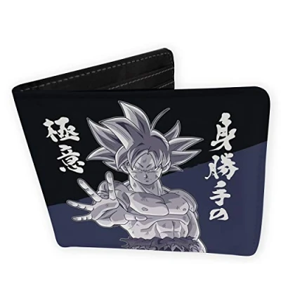 Afbeelding van ABYstyle Dragon Ball Super portemonnee Goku Ultra Instinct vinyl, zwart, één maat, zwart.