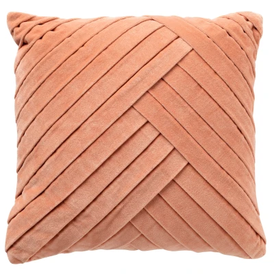 Afbeelding van Dutch Decor GIDI Sierkussen 45x45 cm velvet effen kleur Muted Clay roze