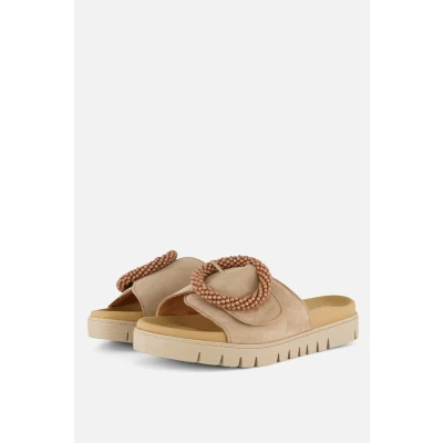 Afbeelding van Gabor Pantoffels, Dames, Maat: 36, Caramel Veloursleer