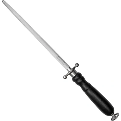 Afbeelding van Eikaso Solingen RVS Aanzetstaal 20 cm Grof Profiel Houten Heft