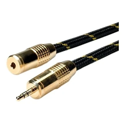 Afbeelding van ROLINE GOLD 3,5 mm audio verlengkabel M/F, Retail Blister, 10 m