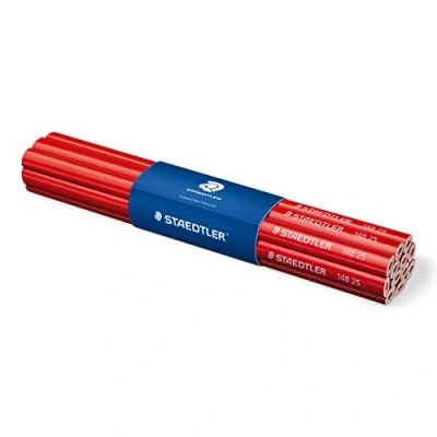 Image de staedtler crayon de charpentier, ovale, marron rouge par 1 crayons 148 25