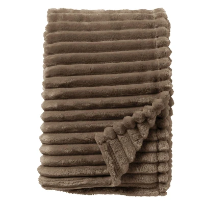 Afbeelding van Dutch Decor RICKY Plaid 150x200 cm superzacht warm en donzig Driftwood taupe