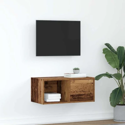 Afbeelding van vidaXL TV meubel 60x31x25,5 cm bewerkt hout oud houtkleurig