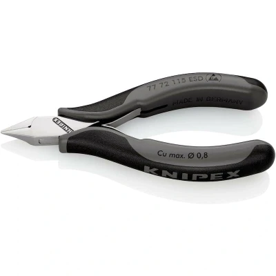 Afbeelding van KNIPEX 77 72 115 ESD Zijkniptang Met facet mm