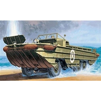 Afbeelding van 1:72 Italeri 7022 DUKW 2 1/2 ton GMC truck amphibious version &quot;D Day 80th Anniversary&quot; Plastic Modelbouwpakket