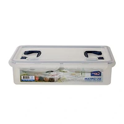 Afbeelding van Lock&amp;Lock 2059102 PP Classic opbergdoos, rechthoekig, met handgreep, kunststof, 45 x 30 11 cm, transparant