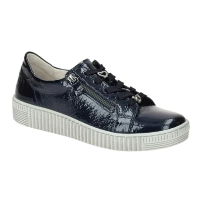 Afbeelding van Gabor Sneakers laag, Dames, Maat: 36, Dark blue Leer