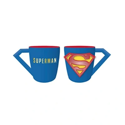 Afbeelding van DC Comics Superman Logo 3D Mok Rood en Blauw 300ml