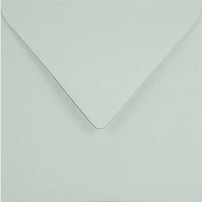 Afbeelding van Netuno 25 vierkante enveloppen, pastelgroen, 153 x mm, 120 g, Keaykolour milieuvriendelijke enveloppen van gerecycled papier, kleurrijke voor wenskaarten, uitnodigingen,