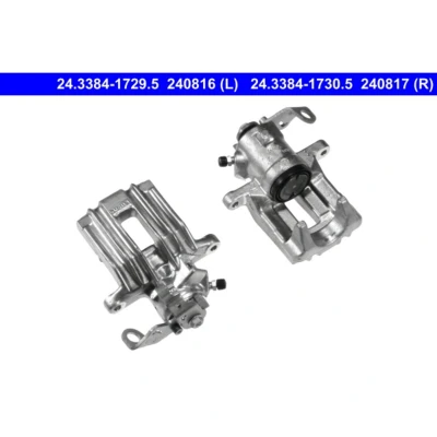 Afbeelding van ATE 24.3384 1730.5 Remklauw Zonder houder VOLKSWAGEN: Golf 4, Polo IV Hatchback, New Beetle AUDI: A3 TT Coupe, Roadster