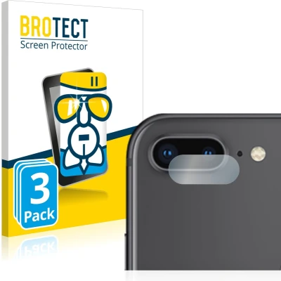 Afbeelding van BROTECT Screenprotector voor Apple iPhone 8 Plus (ALLEEN Camera Lens) Folie Beschermfolie Beschermglas transparant (3 Stuks)