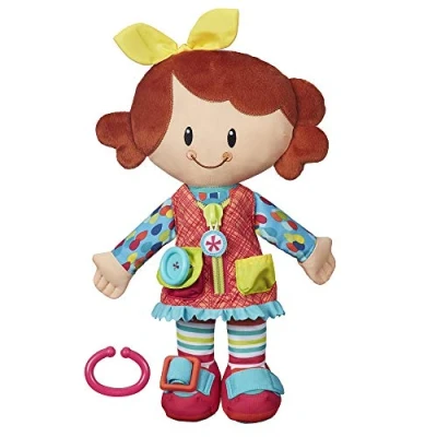 Afbeelding van Playskool, Flirterige vrienden, Louise, pluche meisje met activiteiten, speelgoed voor peuters, vanaf 2 jaar