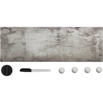 Afbeelding van Magneetbord wandmontage 60x20 cm glas
