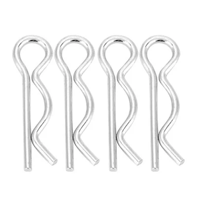 Afbeelding van Splint, 10 stuks/20 stuks/30 stuks Verzinkte Eisen R Type Splint Clips Federklemmen Haarklem Verzinkt Haltestifte 1,6/1,8/2/2,5mm(2,5*45mm£¨10st£©)