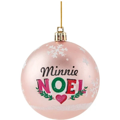 Afbeelding van Kerstbal Minnie Mouse Lucky 6 Stuks Roze Plastic (Ø 8 cm)