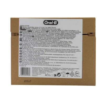 Afbeelding van Oral B Pro Cross Action Opzetborstels Met CleanMaximiser Technologie 16 Stuks Brievenbusverpakking