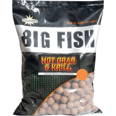 Afbeelding van Dynamite Baits Hot Crab &amp; Krill Boilies 15mm (1.8kg)