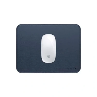 Afbeelding van Satechi Vegan leren premium muismat blauw, Muismat, Blauw