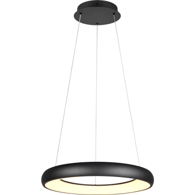 Afbeelding van Cardona hanglamp, Ø 62 cm, zwart, CCT, metaal