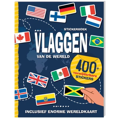 Afbeelding van Stickerboek Vlaggen van de wereld