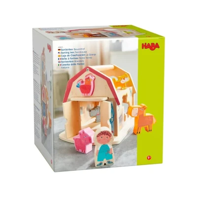 Afbeelding van HABA Sorting BOX Farmyard 7 Pieces Houten speelgoed voor kinderen, Maat: One Size, Multi coloured