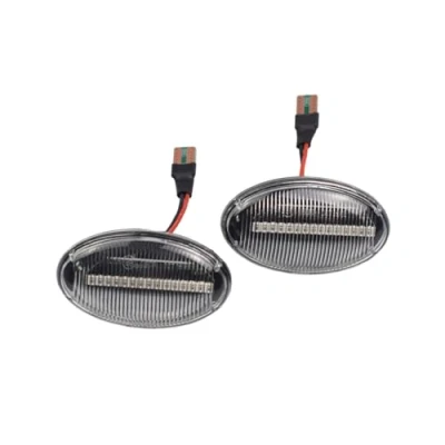 Afbeelding van 2 stuks knipperlicht zijmarkeringslicht dynamisch voor Benz Smart W450 W452 A klasse W168 Vito W639 W447 Citan W415 (2 kristal)