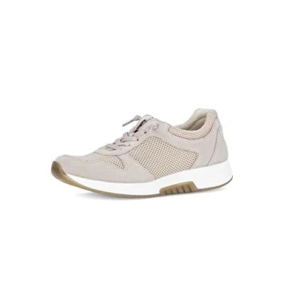 Afbeelding van Gabor Sneaker LOW Sneakers laag, Dames, Maat: 38.5, Beige Imitatieleer/ textiel