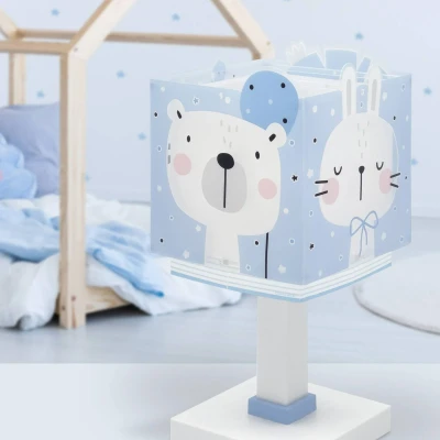 Afbeelding van Dalber Tafellamp kinderen jungle dieren blauw