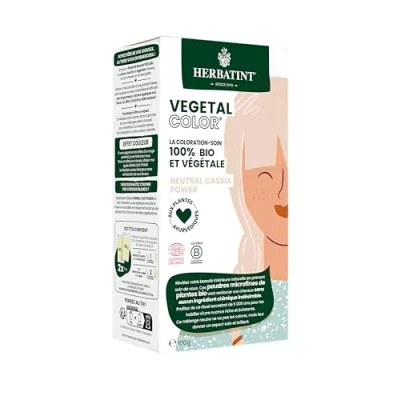 Image de Herbatint Vegetal Color Coloration végétale 100% naturelle et bio, NEUTRAL CASSIA POWER Henné Neutre 100 grammes