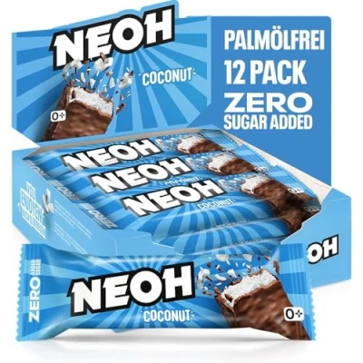 Afbeelding van NEOH Low Carb Keto Barre Noix de coco Chocolat 1 g sucre / 117 kcal 6 Protéine Sans ajouté 30 (Paquet 12) Coconut