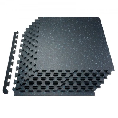 Image de VEVOR Tapis Puzzle 12PCs Dalles Caoutchoutées en Mousse EVA 14 mm Salle de Sport