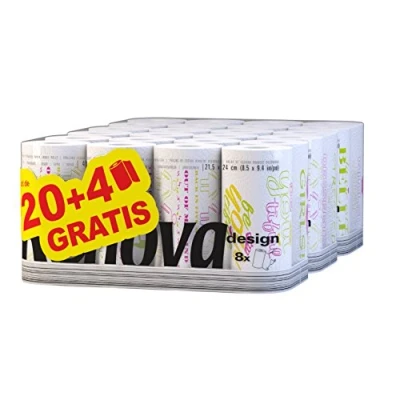 Image de Renova Lot de 24 rouleaux papier essuie tout