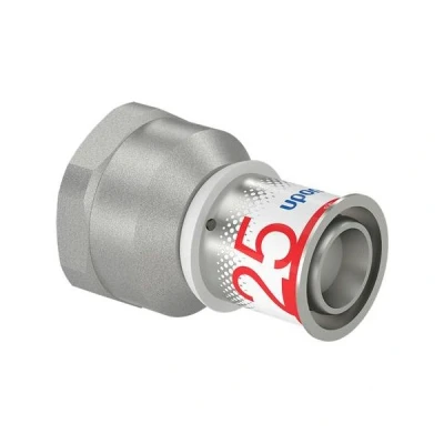 Afbeelding van Uponor S Press Plus perskoppeling 1&quot; binnendraad x Ø25 schroefbus. Artikelnr: 1070520