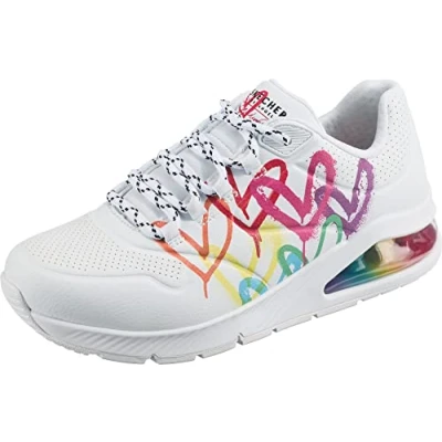 Afbeelding van Skechers Sport UNO 2 Sneakers laag white/multicoloured, Dames, Maat: 38.5, White/multi coloured Hoogwaardig imitatieleer